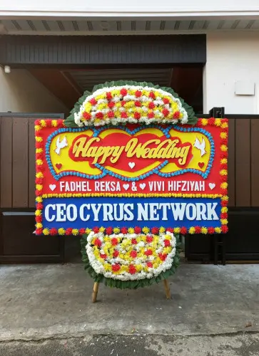 Papan Bunga Pernikahan jurumudi baru