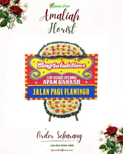 Bunga Papan Congratulation jurumudi baru